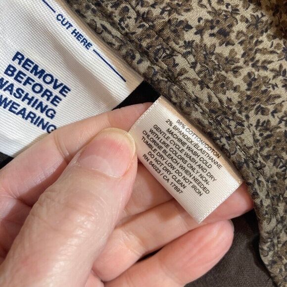 Old Navy Corduroy Coat Women's Sz Large Brown Early 2000's Preppy Retro Jacket - Picture 6 of 12